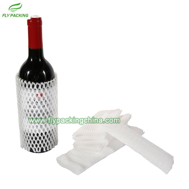 Single Layer Wine Bottle Protector Foam Sleeve Net SC-7-18-W
